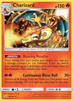Pokémon-Karte Charizard 014/181