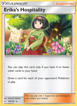 Pokémon-Karte Erika’s Hospitality 140/181