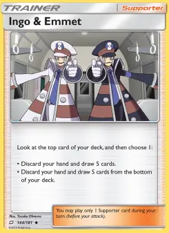 Pokémon-Karte Ingo & Emmet 144/181