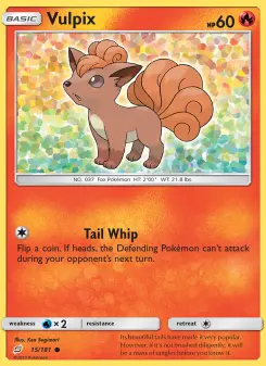 Pokémon-Karte Vulpix 015/181