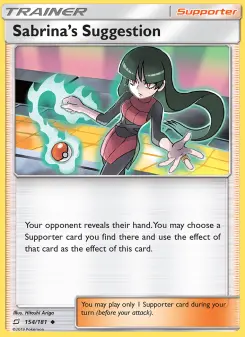 Pokémon-Karte Sabrina’s Suggestion 154/181