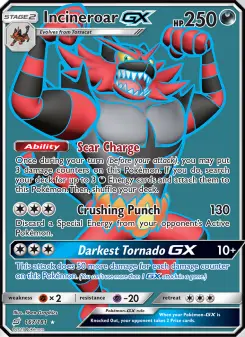 Pokémon-Karte Incineroar GX 167/181