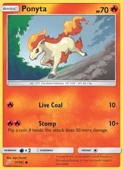 Pokémon-Karte Ponyta 017/181