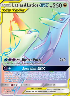 Pokémon-Karte Latias & Latios GX 190/181