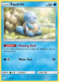 Pokémon-Karte Squirtle 022/181