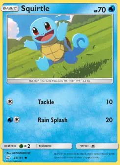 Pokémon-Karte Squirtle 023/181