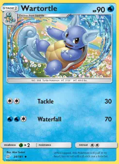 Pokémon-Karte Wartortle 024/181