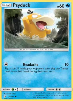 Pokémon-Karte Psyduck 026/181