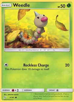Pokémon-Karte Weedle 003/181