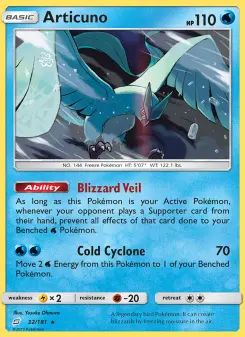 Pokémon-Karte Articuno 032/181