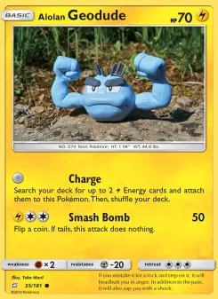 Pokémon-Karte Alolan Geodude 035/181