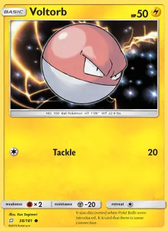 Pokémon-Karte Voltorb 038/181