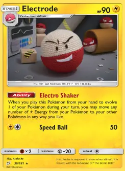 Pokémon-Karte Electrode 039/181