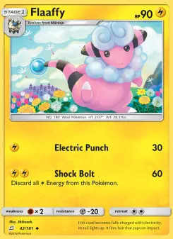 Pokémon-Karte Flaaffy 042/181