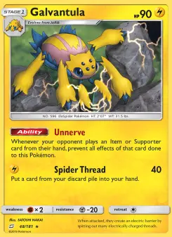 Pokémon-Karte Galvantula 048/181