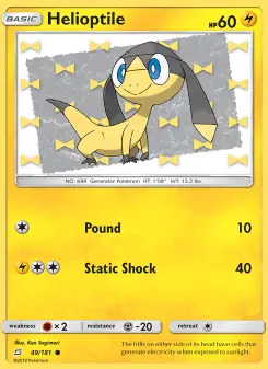 Pokémon-Karte Helioptile 049/181