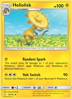 Pokémon-Karte Heliolisk 050/181