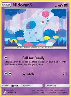 Pokémon-Karte Nidoran♀ 054/181