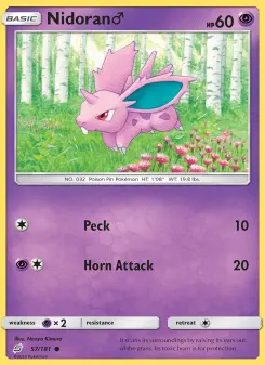 Pokémon-Karte Nidoran♂ 057/181