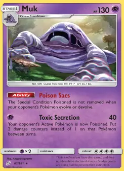 Pokémon-Karte Muk 063/181