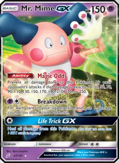 Pokémon-Karte Mr. Mime GX 067/181