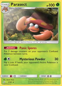 Pokémon-Karte Parasect 007/181