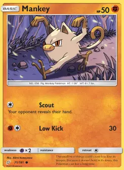 Pokémon-Karte Mankey 071/181
