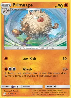 Pokémon-Karte Primeape 072/181