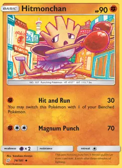 Pokémon-Karte Hitmonchan 074/181