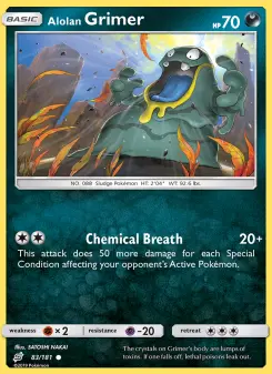 Pokémon-Karte Alolan Grimer 083/181