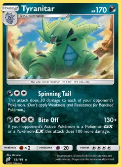 Pokémon-Karte Tyranitar 085/181