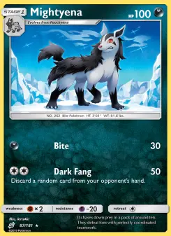 Pokémon-Karte Mightyena 087/181