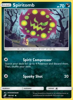 Pokémon-Karte Spiritomb 089/181