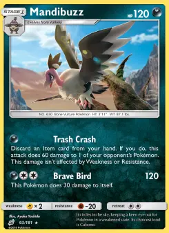 Pokémon-Karte Mandibuzz 093/181