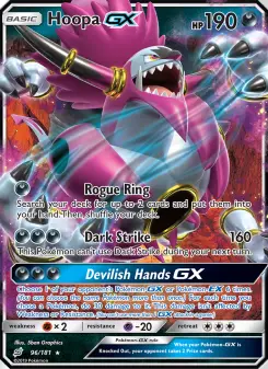 Pokémon-Karte Hoopa GX 096/181