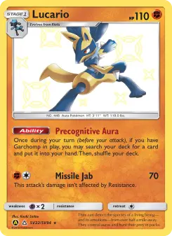 Pokémon-Karte Lucario SV22