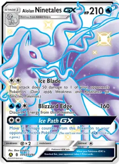 Pokémon-Karte Alolan Ninetales-GX SV53