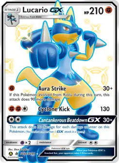 Pokémon-Karte Lucario-GX SV64