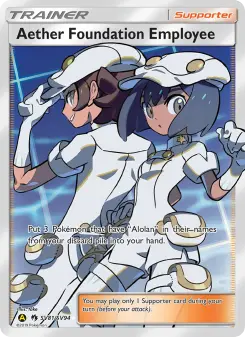 Pokémon-Karte Angestellte der Æther Foundation SV81