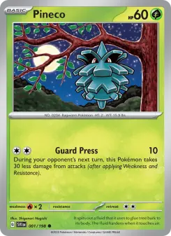 Pokémon-Karte Pineco 001/198