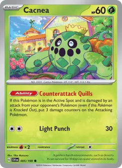 Pokémon-Karte Cacnea 005/198