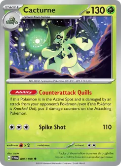 Pokémon-Karte Cacturne 006/198
