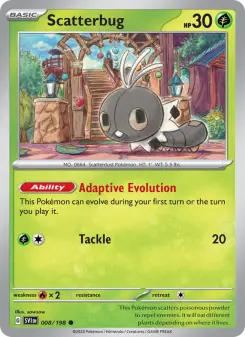 Pokémon-Karte Scatterbug 008/198