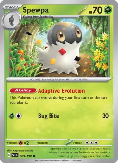 Pokémon-Karte Spewpa 009/198