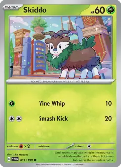 Pokémon-Karte Skiddo 011/198
