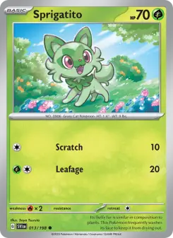 Pokémon-Karte Sprigatito 013/198