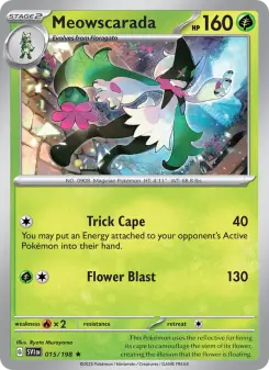 Pokémon-Karte Meowscarada 015/198