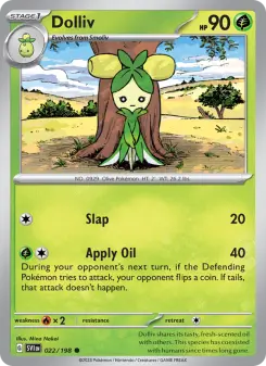 Pokémon-Karte Dolliv 022/198