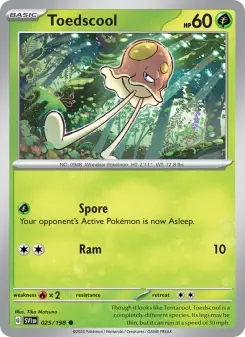 Pokémon-Karte Toedscool 025/198