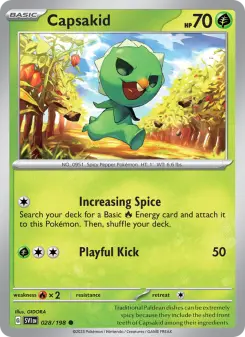 Pokémon-Karte Capsakid 028/198
